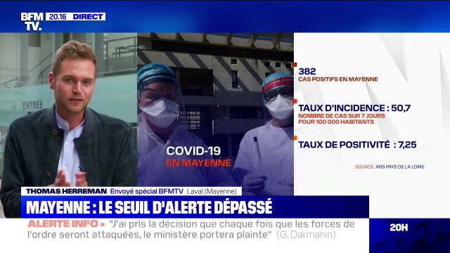 Coronavirus: le seuil d'alerte en Mayenne est dépassé