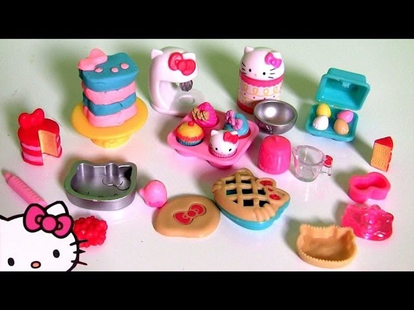 Play Doh Hello Kitty XOXO Baking Fun Set Donuts Patisserie キャラクター練り切り  ハローキティ Kitchen Baking Toy