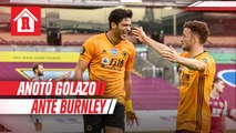 Raúl Jiménez anotó golazo con Wolves ante Burnley