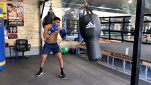 Boxing Sensation Vergil Ortiz Trains For Welterweight Fight Vs. Samuel Vargas