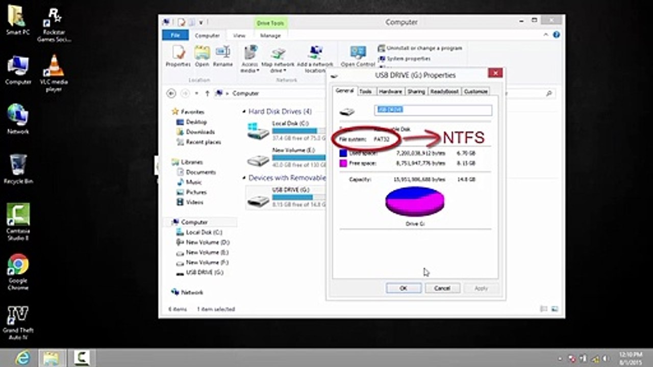 How To Resolve The Issue Of (File Is Too Large) For The Destination File System In USB Drive