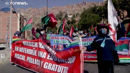 Protestas en Bolivia contra el gobierno de Áñez