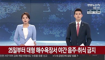 25일부터 대형 해수욕장서 야간 음주·취식 금지