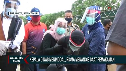 Tak Kuasa, Risma Menangis Hingga Pingsan Saat Pemakaman Kepala Dinas DP5A Surabaya