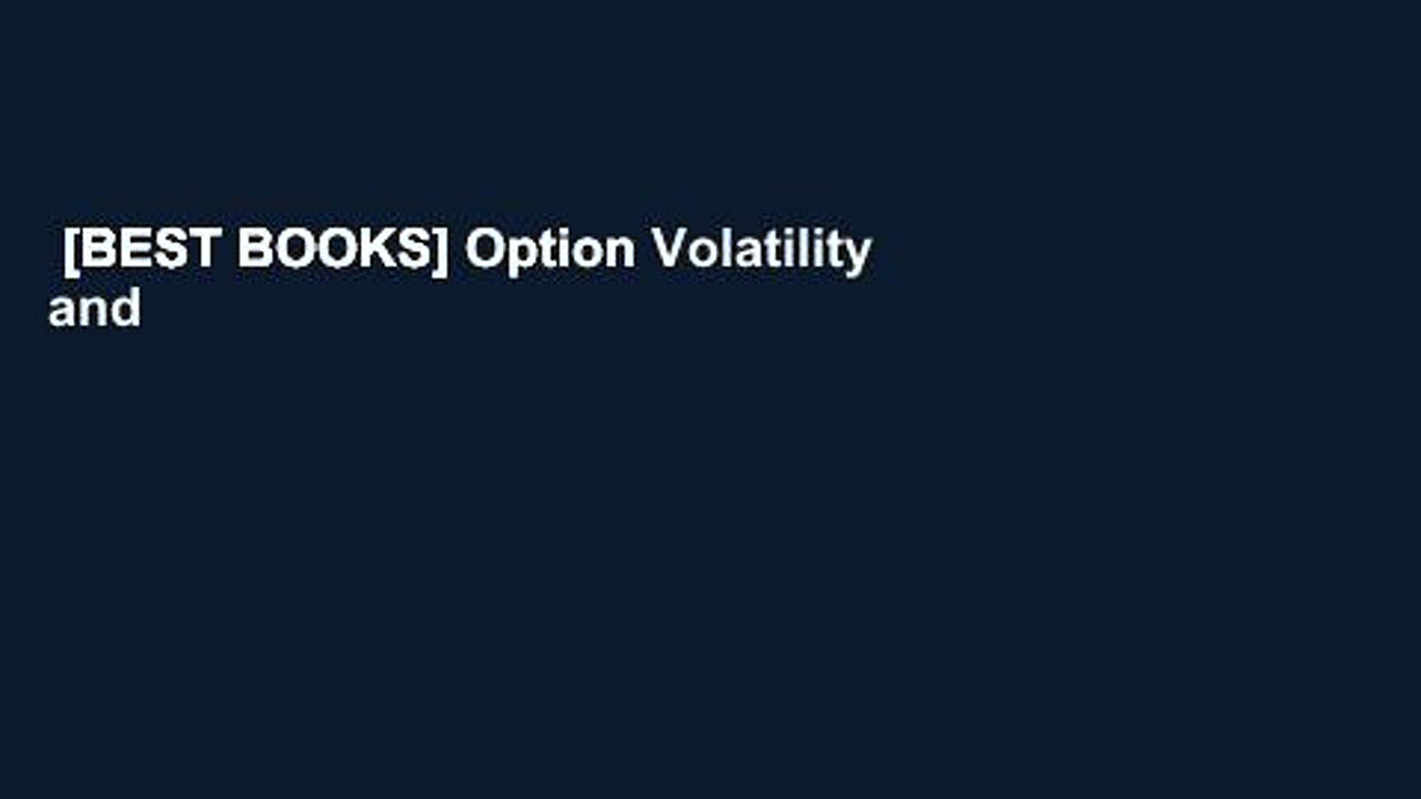 [BEST BOOKS] Option Volatility and Pricing: Advanced Trading Strategies and