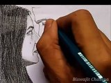 Drawing of Bigg Boss 13 Sidharth Sukla and Sehnaz Gill (Bhula Dunga song) Realistic Pencil Drawing