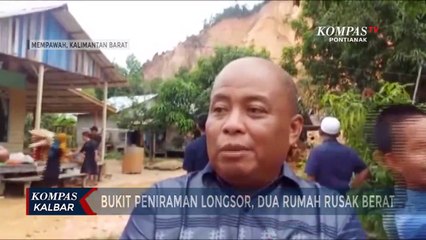 Dua Rumah di Bukit Peniraman Rusak Berat akibat Longsor