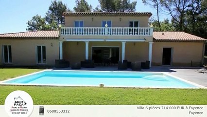 Villa 6 pièces 714 000 EUR à Fayence