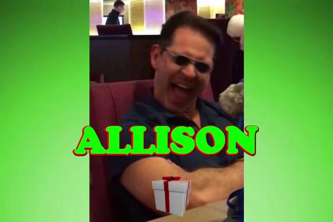 Happy Birthday Allison - Allison's Birthday today - it's Allison's Birthday.