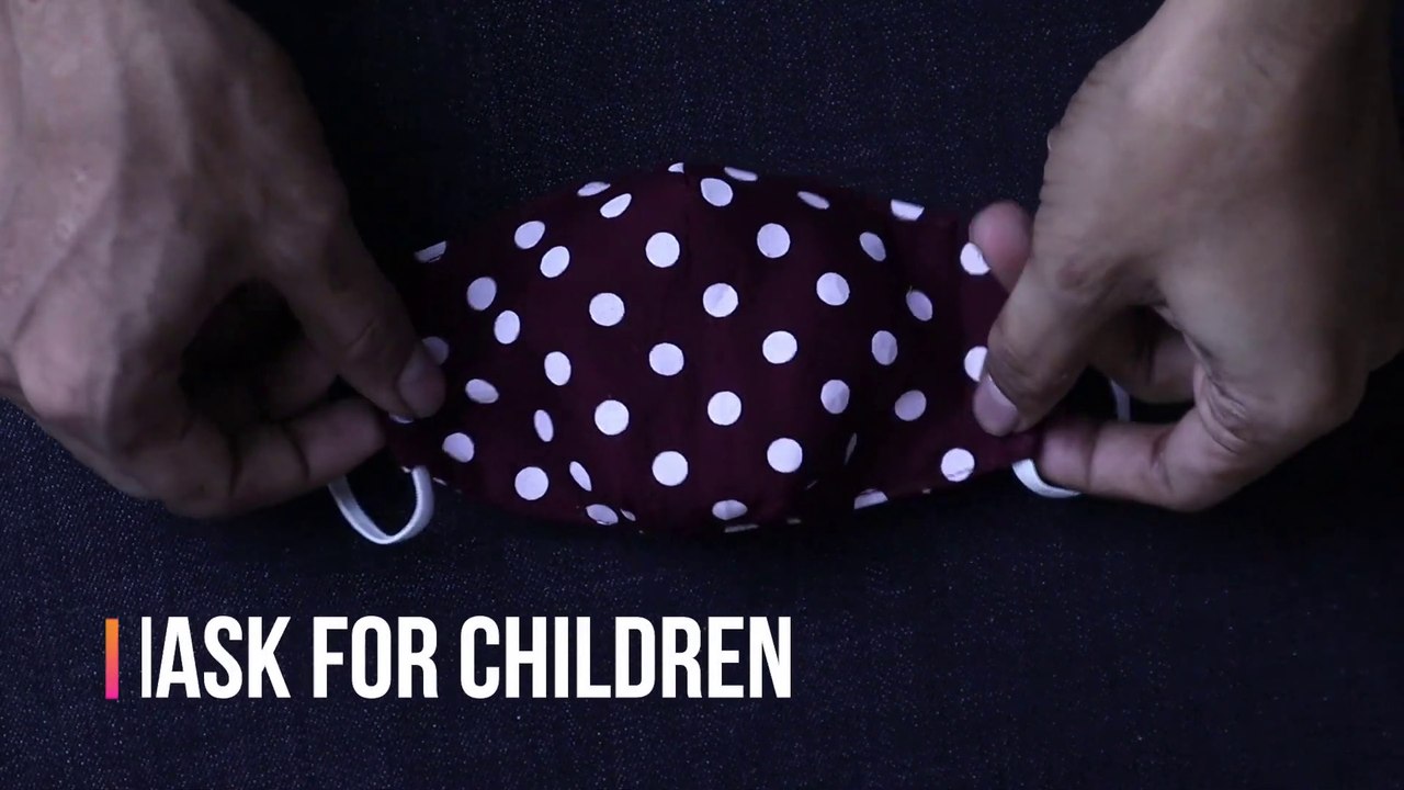 Easy Cotton Mask For Children   DIY Cotton Mask   Mask Pattern   কিভাবে মাস্ক বানাতে হয়