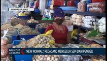 Pasar Badung Masih Terlihat Sepi Dari Pembeli