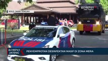 Penyemprotan Desinfektan Masif di Zona Merah