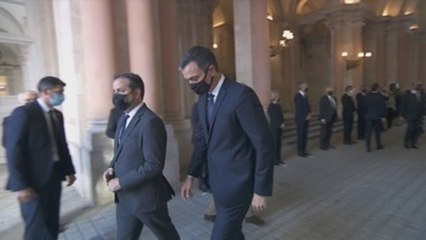 Sánchez, en el Palacio Real para el Homenaje a las víctimas