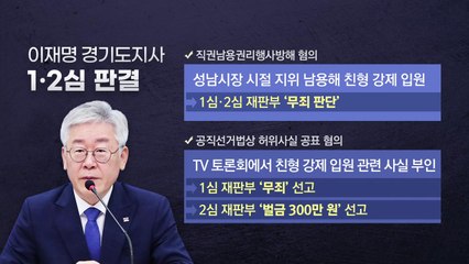 [뉴스큐] 대법원, 이재명 '무죄 취지 파기환송'...지사직 유지 / YTN