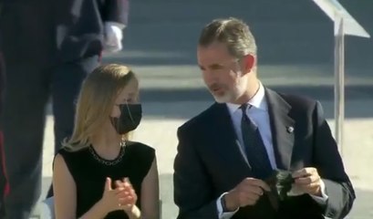 El toque de atención de Leonor al Rey para que se ponga la mascarilla