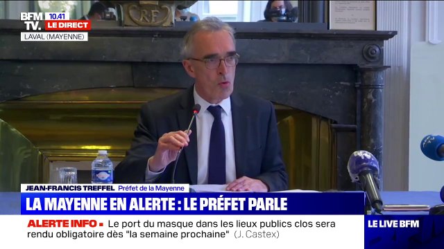Préfet de la Mayenne: J'ai imposé le port du masque dans les établissements recevant du public