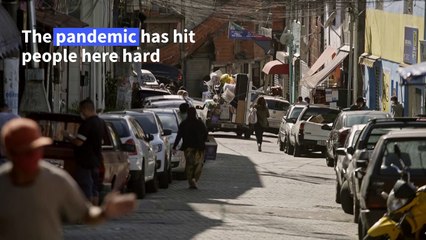 Sao Paulo favela residents rely on food aid amid pandemic