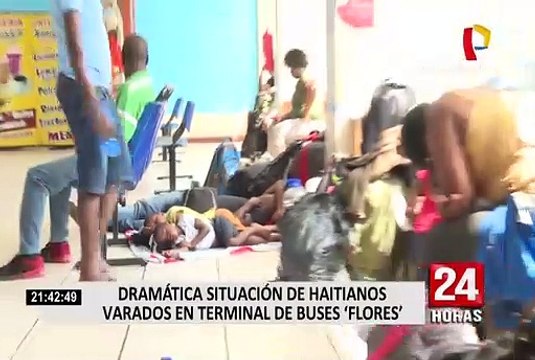 Haitianos siguen varados en un terminal de buses desde que inició el estado de emergencia hace 4 meses