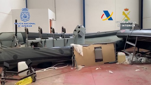 Desarticulan organización que fabricaba lanchas para transportar hachís