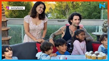 Sunny Leone celebrates 3 years with daughter Nisha, see pics