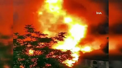 Yeni görüntüler...Bursa’nın tarihi mekanı böyle küle döndü