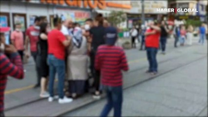 Sokak ortasında inanılmaz kavga! "Bu kadın 20 yıllık eşimi elimden aldı"