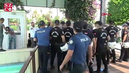 Mersin'de minibüs hattı gerginliği