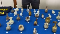 Roma - 101 reperti archeologici trovati in un appartamento (16.07.20)