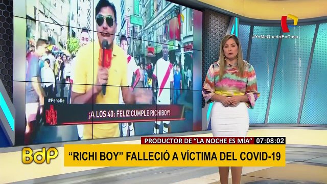 Mabel Huertas dando las noticias del dia en Buenos dias Peru - 16.07.2020