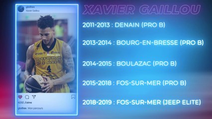 Portrait de Xavier Gaillou, basketteur professionnel