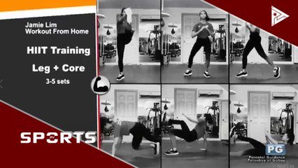 SPORTS BALITA | Workout from Home with Jamie Lim