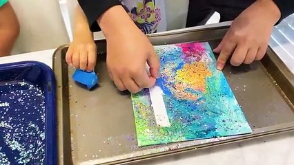 Ryan learns how to draw Combo Panda DIY Art for Kids!!!