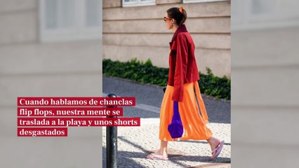 Ahora las chanclas también se llevan en la ciudad, y se combinan así