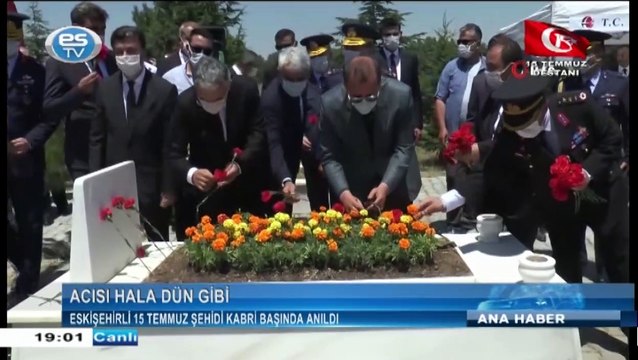 Eskişehirli 15 Temmuz şehidi kabri başında anıldı