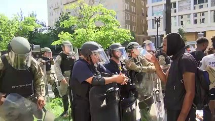 ویدئو؛ ادامه اعتراض‌ها در واشنگتن در حضور پررنگ نیروهای امنیتی