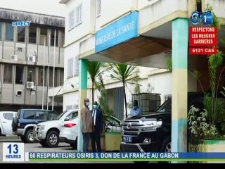 RTG / Covid-19 : Don de 60 respirateurs offert par la république française, réceptionné par le ministre de la santé Dr Max Limoukou