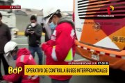 Se realiza operativo a buses interprovinciales en la Panamericana Sur