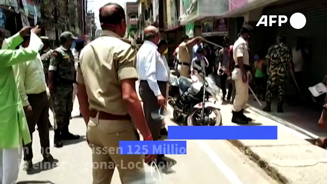 125 Millionen Inder im Corona-Lockdown