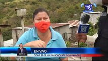 Moradores de la Cooperativa 25 de Julio en Guayaquil exigen conexiones al agua potable