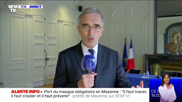 Coronavirus: le préfet de Mayenne Jean-Francis Treffel assure qu'il faut tracer, il faut s'isoler et il faut prévenir
