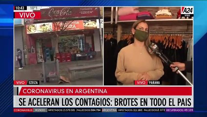 A24 recorre el centro comercial de Paraná