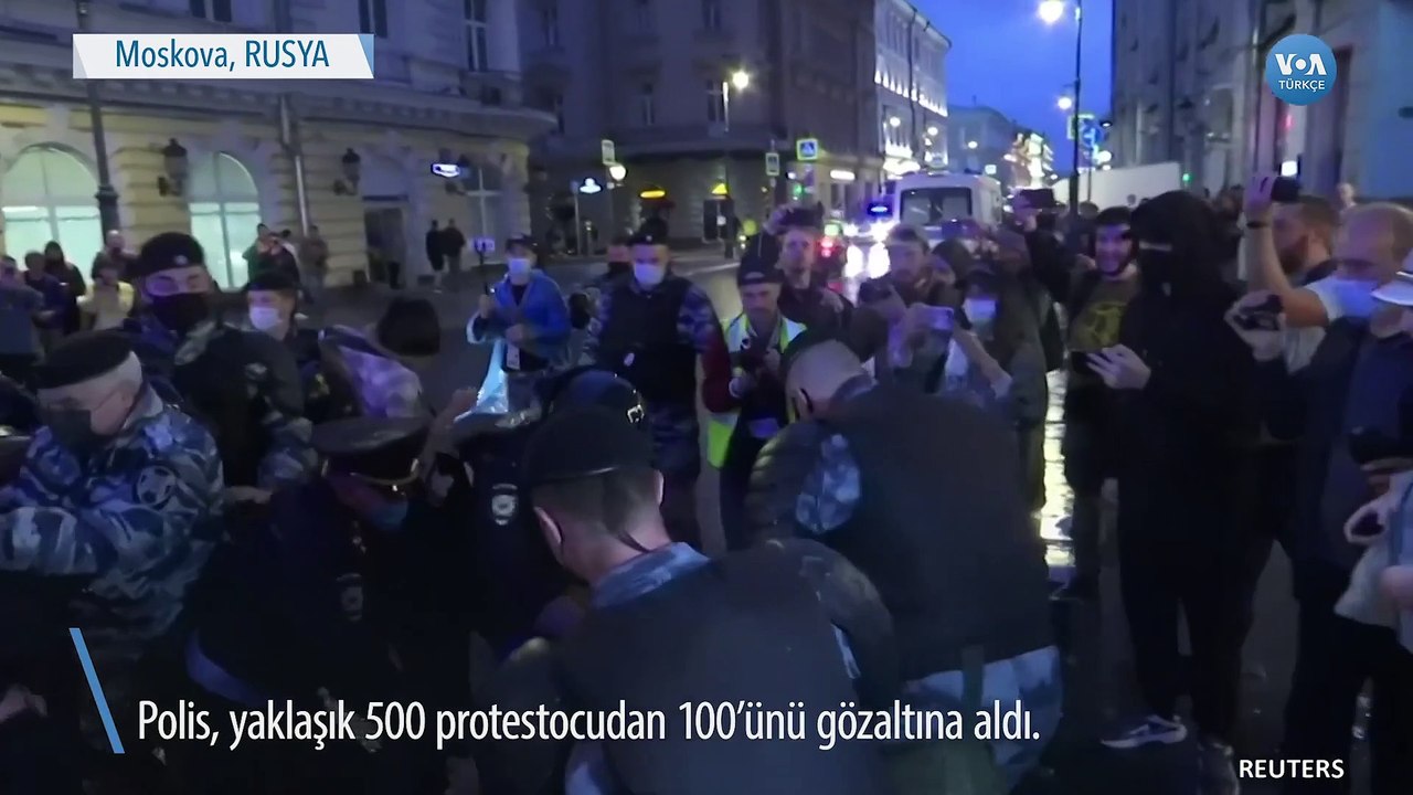 Moskova’da Putin Protestosu