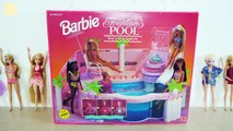 Barbie Doll Pink Swimmung Pool boneca Barbie Piscina rosa boneka Barbie Kolam renang merah muda