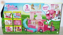Barbie Doll Toy - Pop-Up Pink Camper Campista brinquedo Barbie Mobil berkemah Mainan