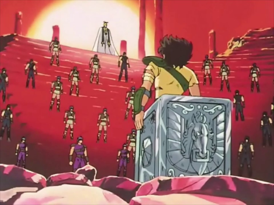 El Patriarca le da a Seiya la Armadura de Pegaso - Español