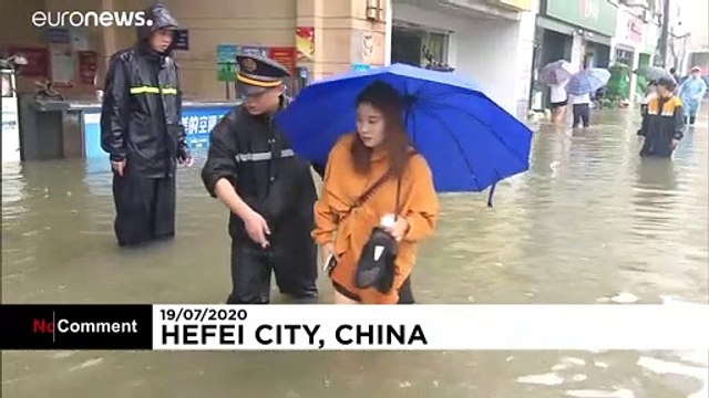 Ливни и наводнения в Китае