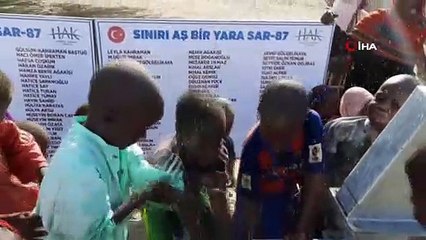 - Çadlı çocukların su sevinci