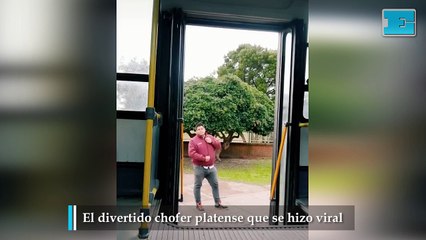 El divertido chofer platense que se hizo viral