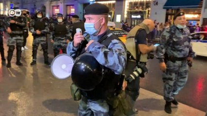 Как в Москве задерживали критиков обнуления Путина и внесения поправок в российскую Конституцию (16.07.2020)