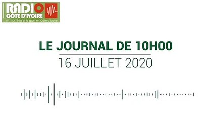 Journal de 12 heures du 16 juillet 2020 [Radio Côte d'Ivoire]